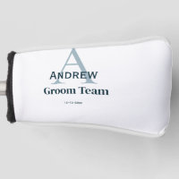 personalised simple monogram groom team groomsmen