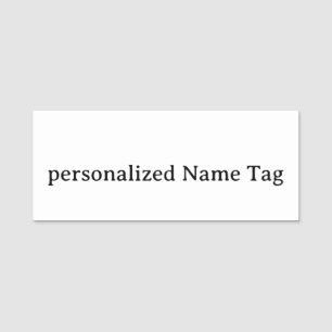 personalised simple Name Tag 33" X 1.25" Rectangl