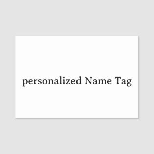 personalised simple Name Tag 3" X 2" Rectangle