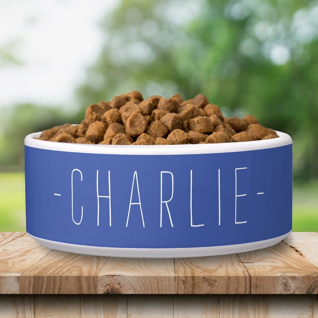 Personalised Simple Name Template Pet Food Bowl (Creator Uploaded)