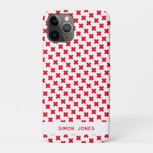 Personalised Simple Pattern Red Cross Medical Case-Mate iPhone Case