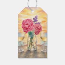 Personalised Sip & Sunset Weekend Welcome Gift Tag