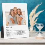 Personalised Sister Definition Quote Wall Art Plaque<br><div class="desc">This Sister definition quote wall art is the perfect way to celebrate the special bond you share with your sister. Imagine gifting her a personalised piece that not only brightens her space but also captures the essence of your relationship in a beautiful, minimal design. Whether it's for her birthday or...</div>