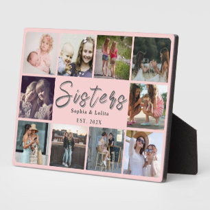 Personalised Sister Gift – 10 Photo Table Plaque