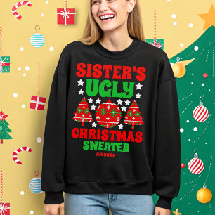 Personalised Sister's Ugly Christmas Sweater