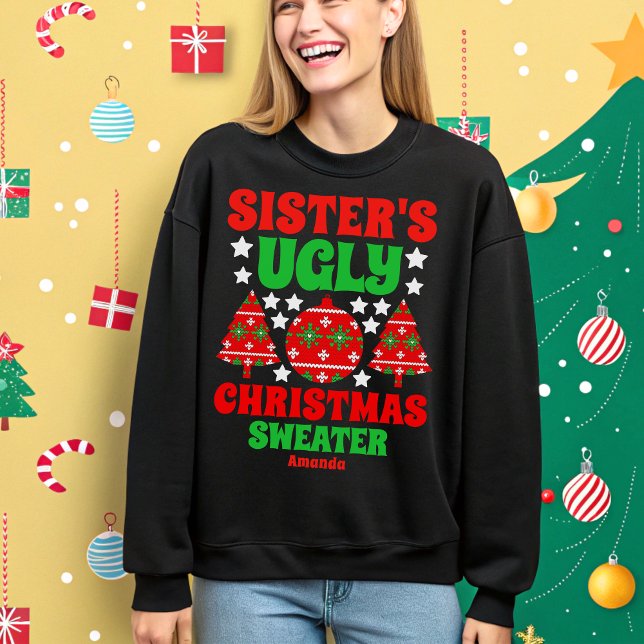 Personalised Sister's Ugly Christmas Sweater (Creator Uploaded)