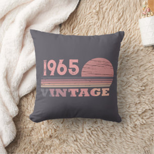 Personalised sixty vintage 60th birthday gift cushion