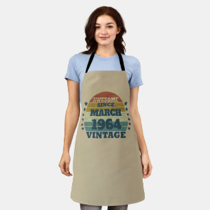 Personalised sixty vintage 60th birthday gifts  apron