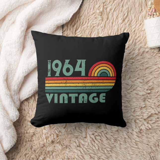 Personalised sixty vintage 60th birthday gifts cushion (Blanket)