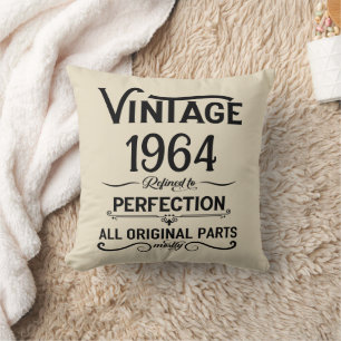 Personalised sixty vintage 60th birthday gifts cushion