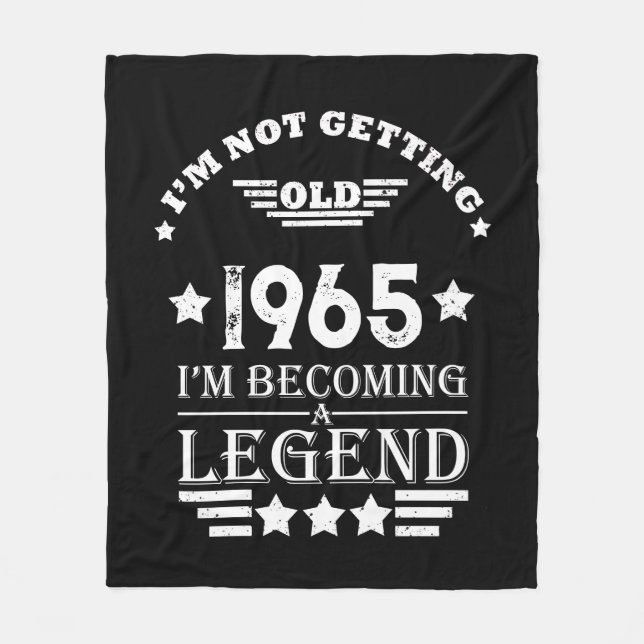 Personalised sixty vintage 60th birthday gifts fleece blanket (Front)