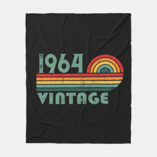 Personalised sixty vintage 60th birthday gifts fleece blanket