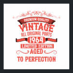 Personalised sixty vintage 60th birthday gifts poster<br><div class="desc">Add a touch of originality with this limited edition, premium quality, and vintage-looking birthday graphic design featuring cool typography. It makes a great gift idea for men, women, husbands, wives, girlfriends, and boyfriends who will love this unique piece of art. The best funny and one-of-a-kind holiday gift for your birthday...</div>