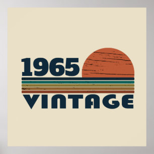 Personalised sixty vintage 60th birthday gifts poster