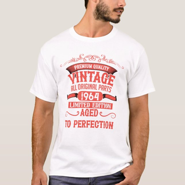 Personalised sixty vintage 60th birthday gifts T-Shirt (Front)