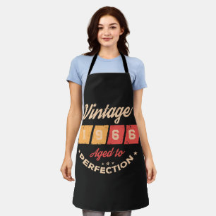 Personalised sixty vintage 60th birthday party apron