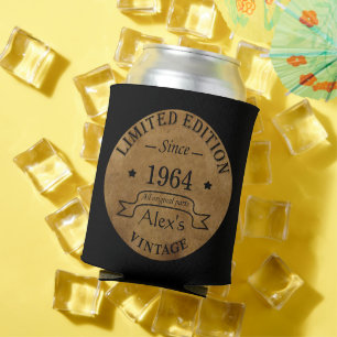 Personalised sixty vintage 60th birthday party can cooler