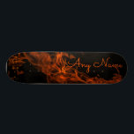 Personalised Skateboard with Flames Design<br><div class="desc">Give the boarder in your life a special gift with this personalised skateboard featuring an ultra cool flames design. The design lets you enter any name you want.</div>