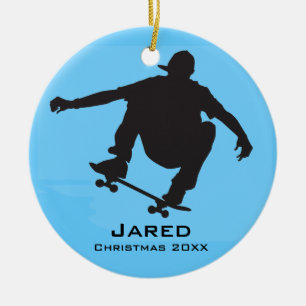 Personalised Skateboarding Ornament