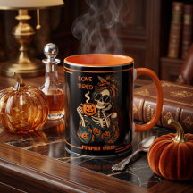 Personalised Skeleton Halloween Coffee