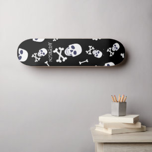Personalised  SKELETON Halloween  Skateboard
