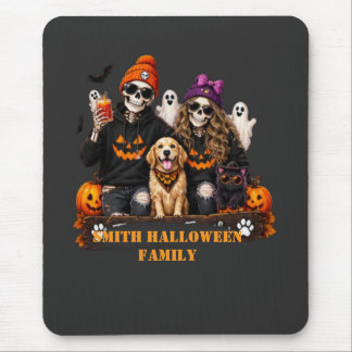 Personalised Skeleton Halloween Stay Spooky Mouse Pad