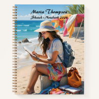 Personalised Sketch Travel Notebook Journal Diary