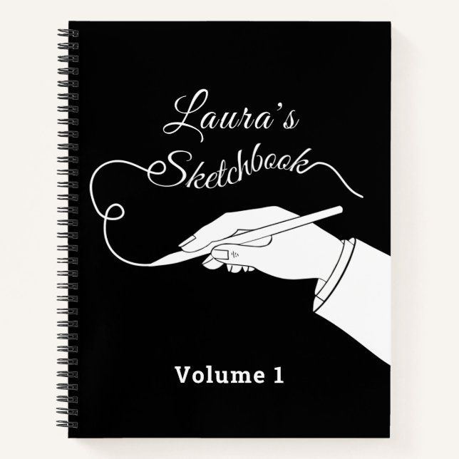 Personalised Sketchbook Notebook (Front)