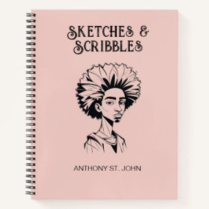 Personalised Sketches and Scribbles Notebook