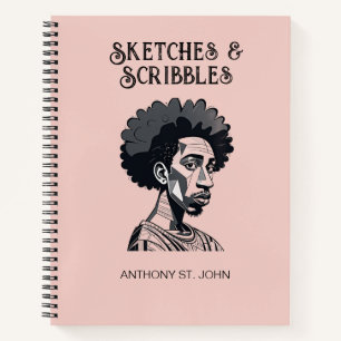 Personalised Sketches and Scribbles Notebook