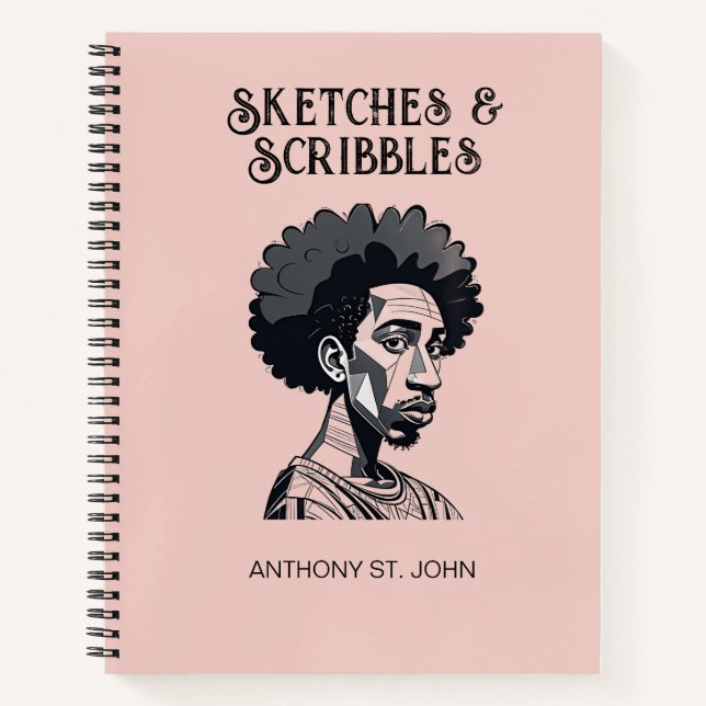 Personalised Sketches and Scribbles Notebook (Front)