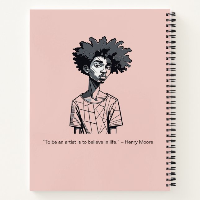 Personalised Sketches and Scribbles Notebook (Back)
