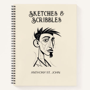 Personalised Sketches and Scribbles Notebook