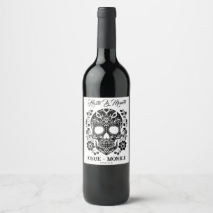 Personalised Skull Wine Labels