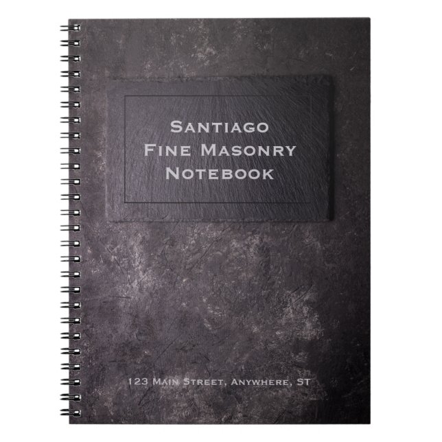 Personalised Slate and Stone Notebook (Front)