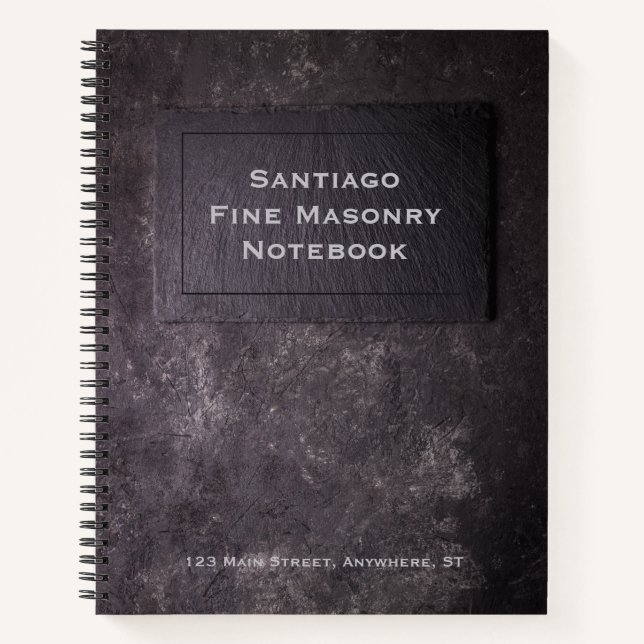 Personalised Slate & Stone Notebook (Front)