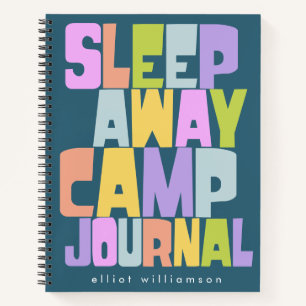 Personalised Sleepaway Summer Camp Camper's Notebook