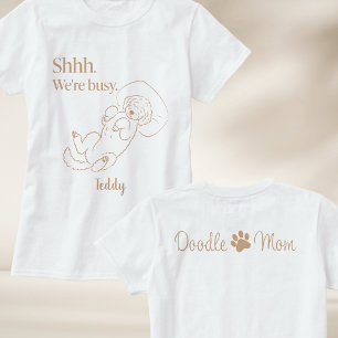 Personalised Sleeping Doodle Mum Shirt Custom Name