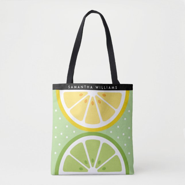Personalised Sliced Tropical Fruit Summer Tote Bag (Front)