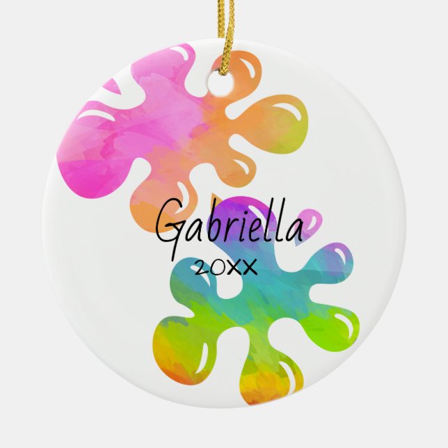 Personalised Slime Christmas Ornament (Front)