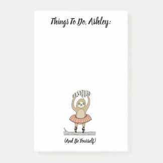 Personalised Sloth To-Do List Notepad