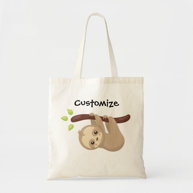 Personalised Sloth Tote (Front)