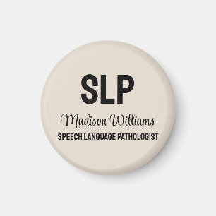 Personalised SLP Speech Language Pathologist Gift Magnet
