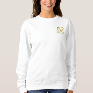 Personalised SLP Speech Language Pathologist Gift Sweatshirt