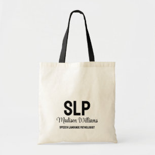 Personalised SLP Speech Language Pathologist Gift Tote Bag