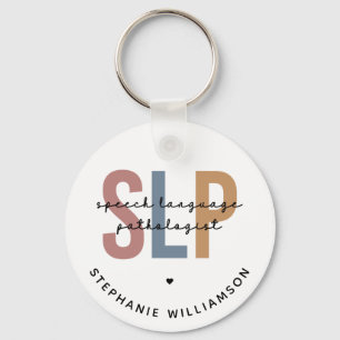 Personalised SLP Speech Language Pathologist Key Ring