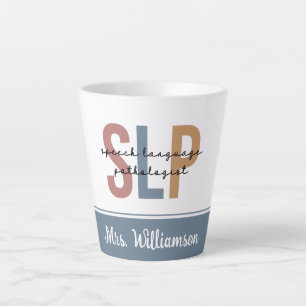 Personalised SLP Speech Language Pathologist Latte Mug