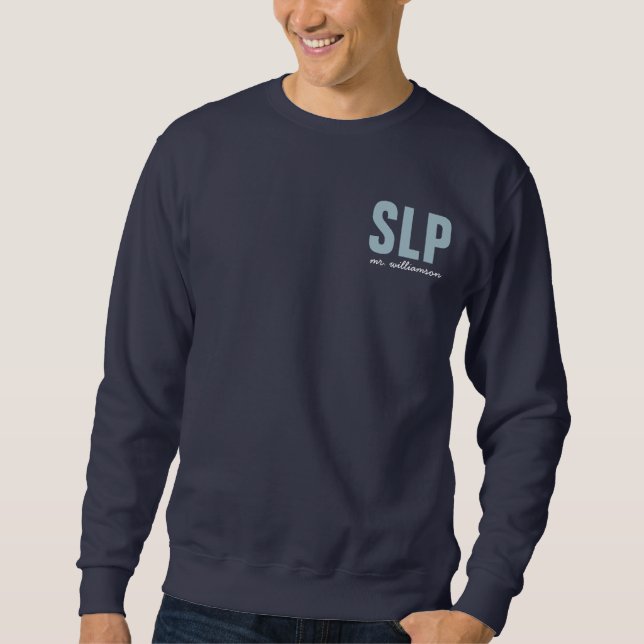 Personalised SLP Speech Language Pathologist  Sweatshirt (Front)