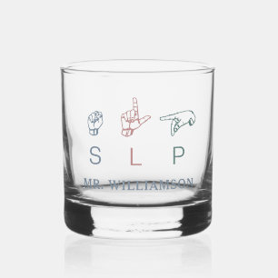 Personalised SLP Speech Pathologist Appreciation Whiskey Glass