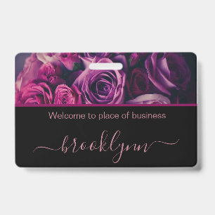 Personalised Small Business Name Tag ID Badge